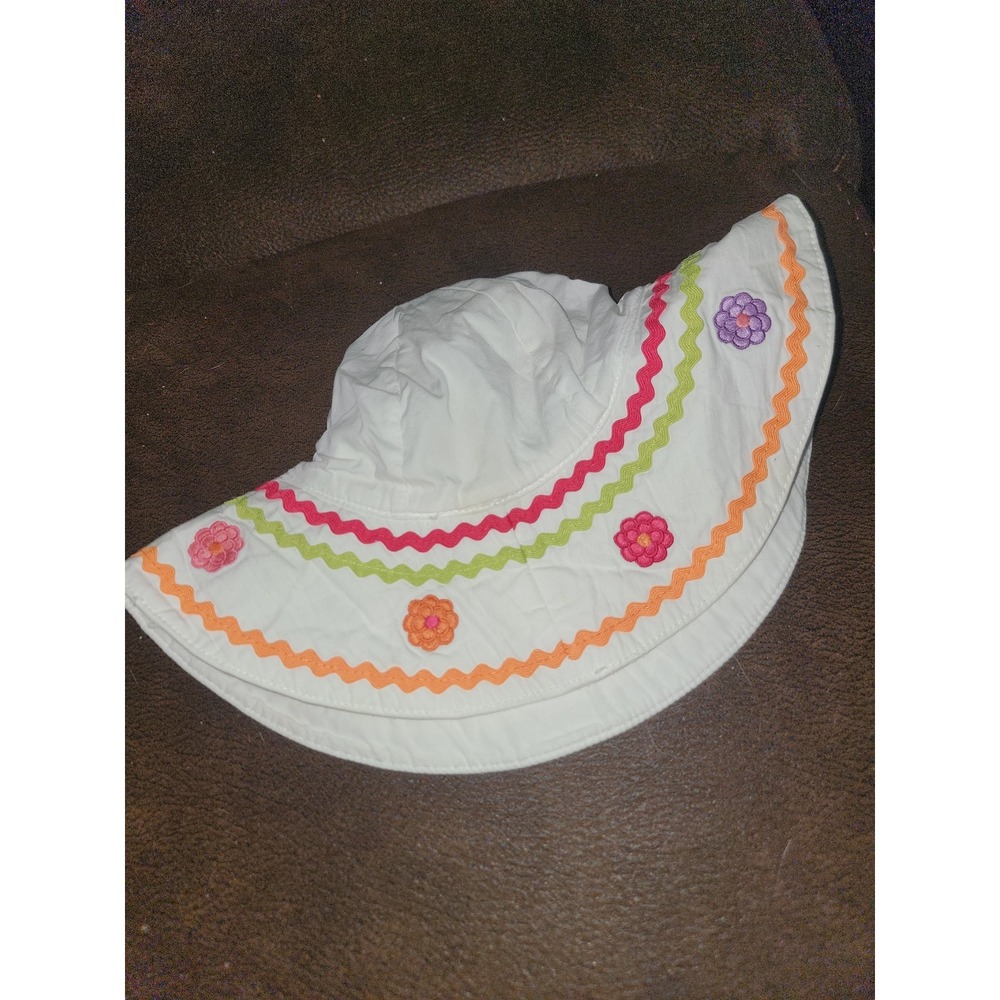 Gymboree pretty posies floral hat size 3 4 xs